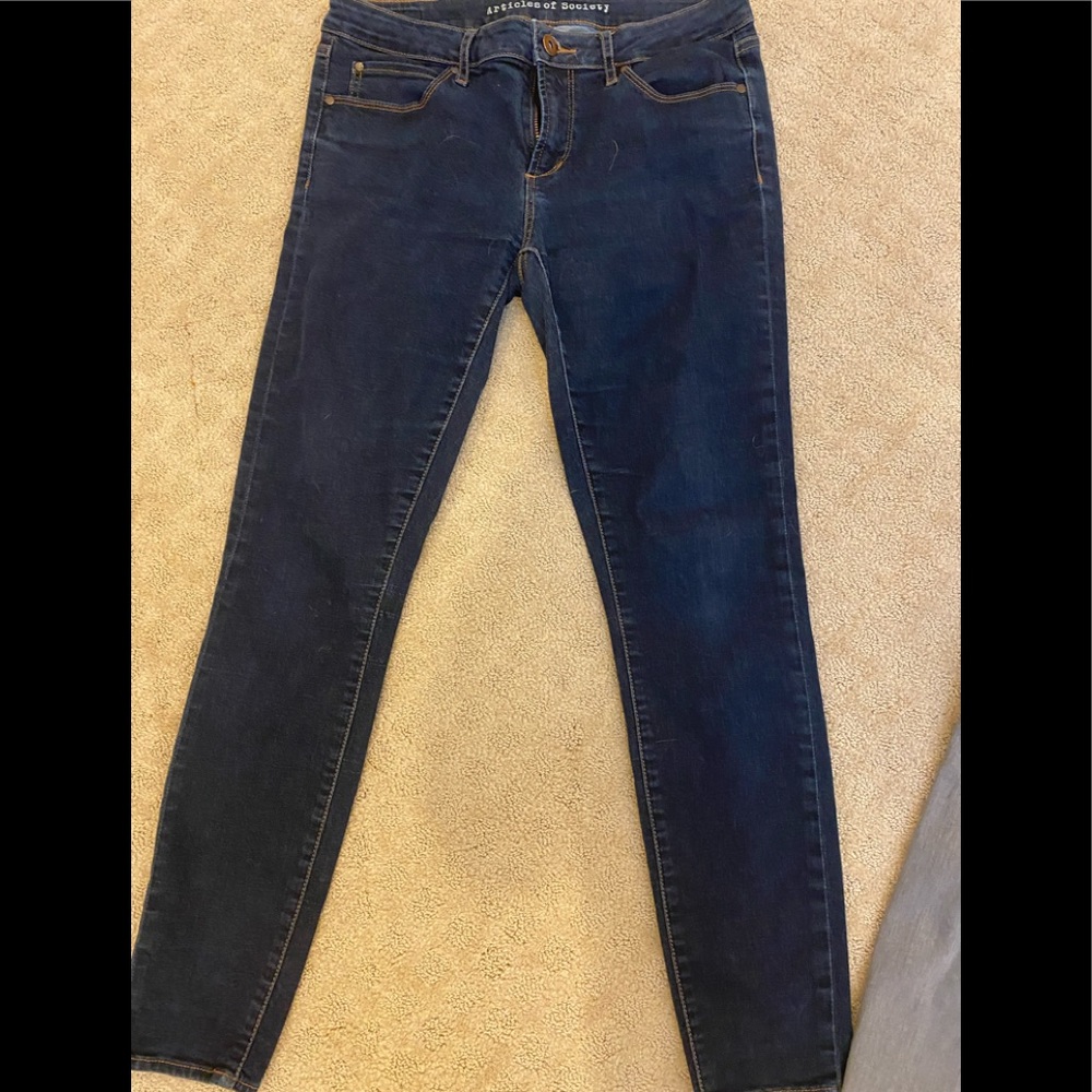 Articles of Society jeans. Dark denim